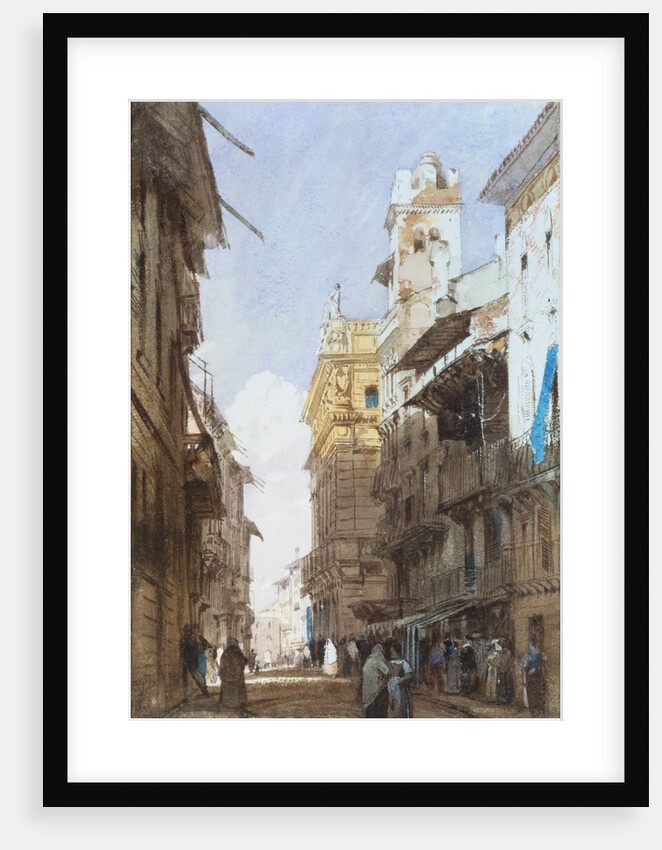 A Street in Verona by Richard Parkes Bonington