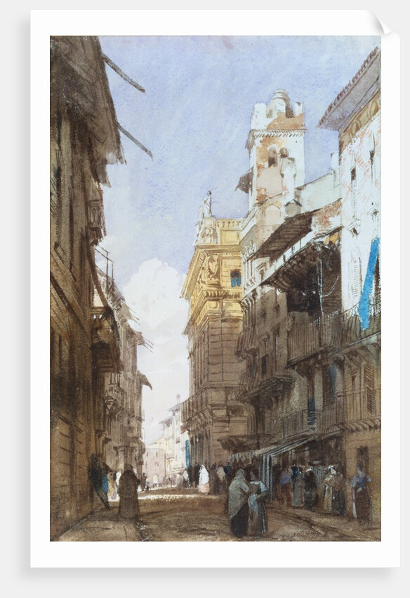 A Street in Verona by Richard Parkes Bonington