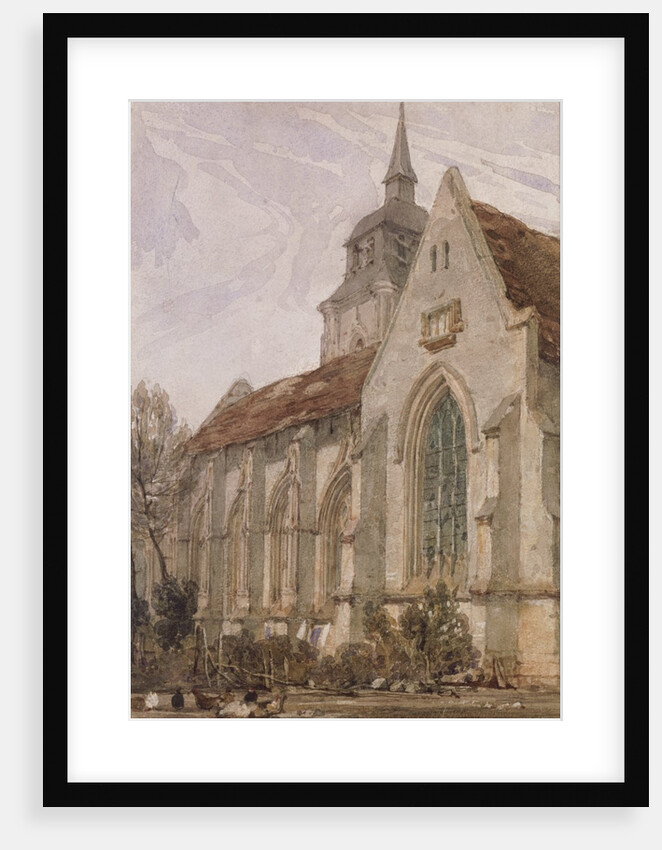 Church of St.Gilles, Abbeville by Richard Parkes Bonington