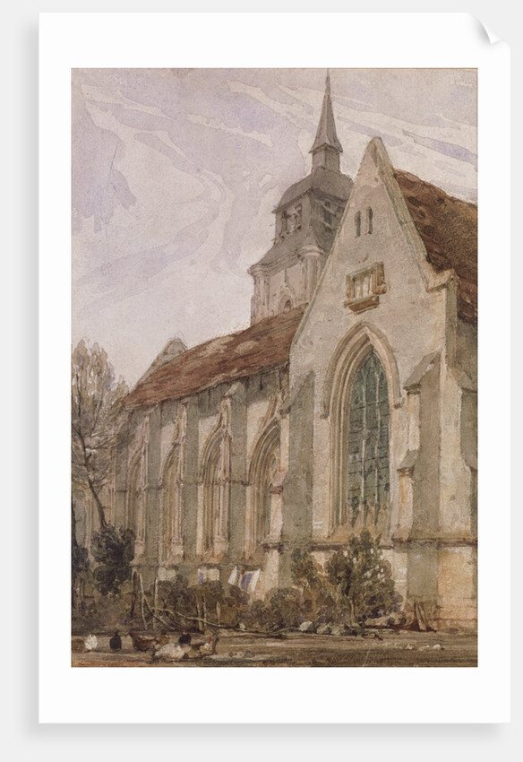 Church of St.Gilles, Abbeville by Richard Parkes Bonington