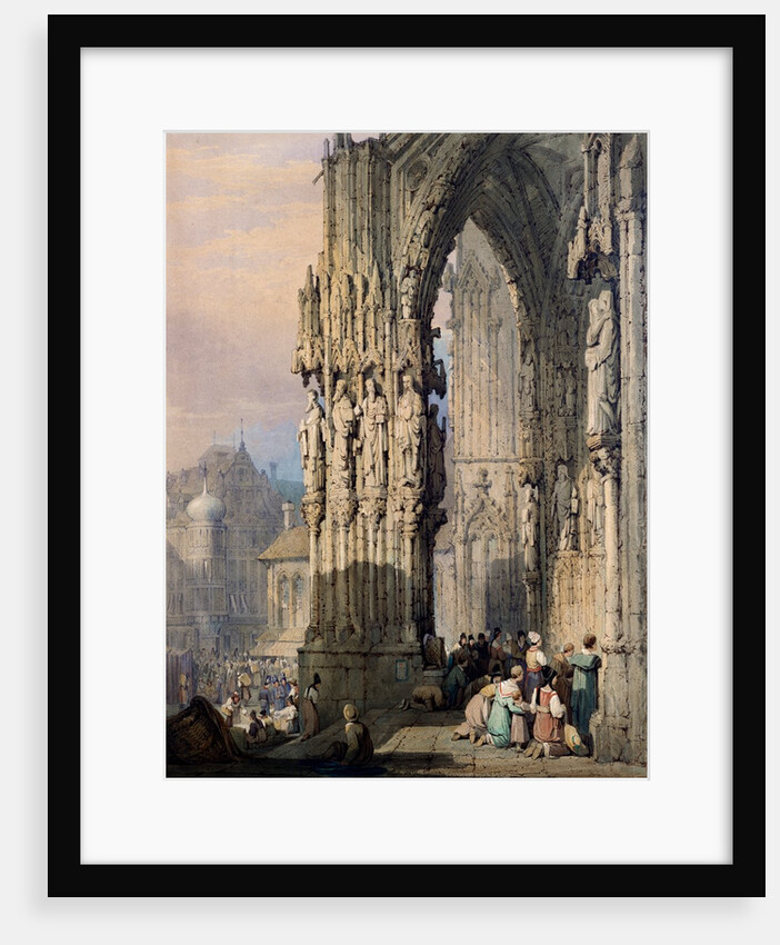 Porch of Ratisbon Cathedral by Samuel Prout