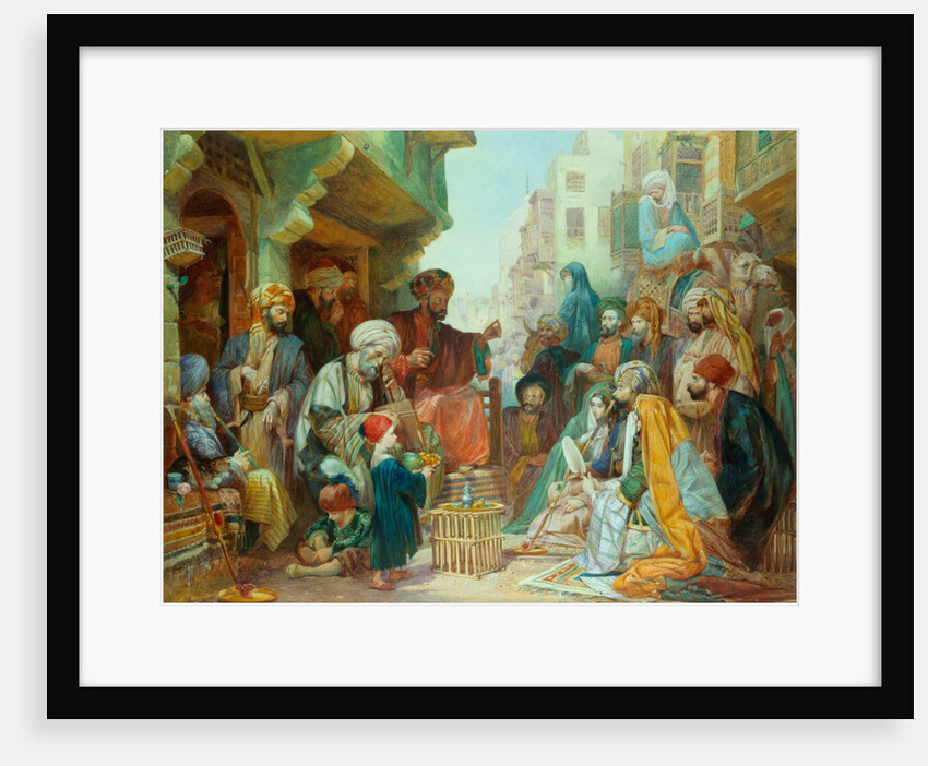 A Cairo Bazaar in Egypt by Charles Cattermole