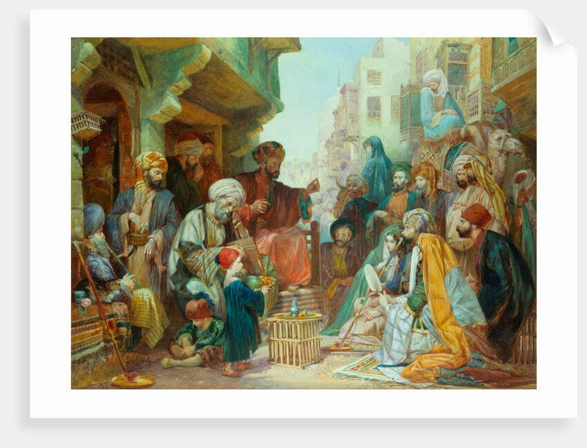 A Cairo Bazaar in Egypt by Charles Cattermole