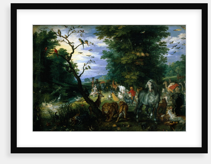 Garden With Animals by Jan Brueghel The Elder)