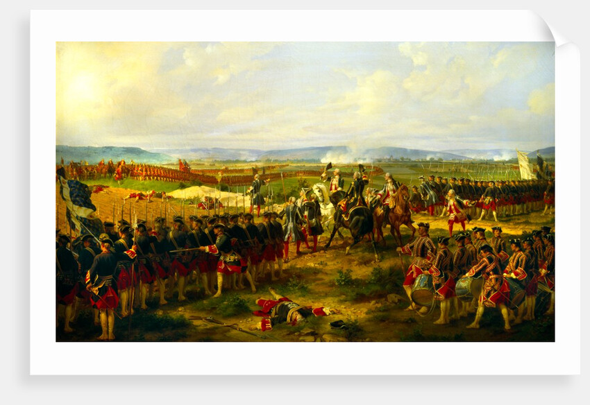 The Battle of Fontenoy of 1745 by Félix Henri Emmanuel Philippoteaux