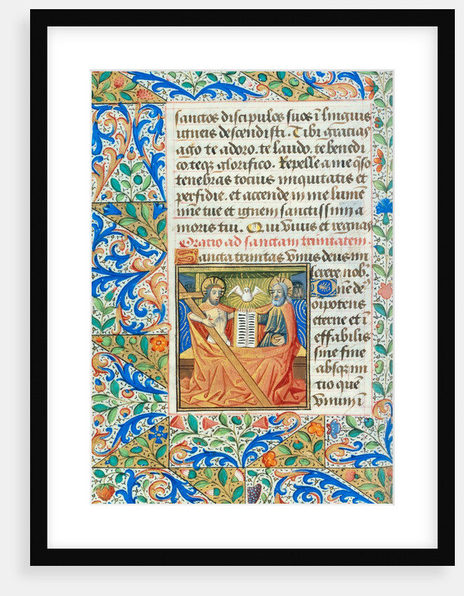 Prayer to The Holy Trinity, from the Playfair Book of Hours. Rouen, France, late 15th century by Unknown