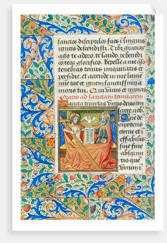 Prayer to The Holy Trinity, from the Playfair Book of Hours. Rouen, France, late 15th century by Unknown