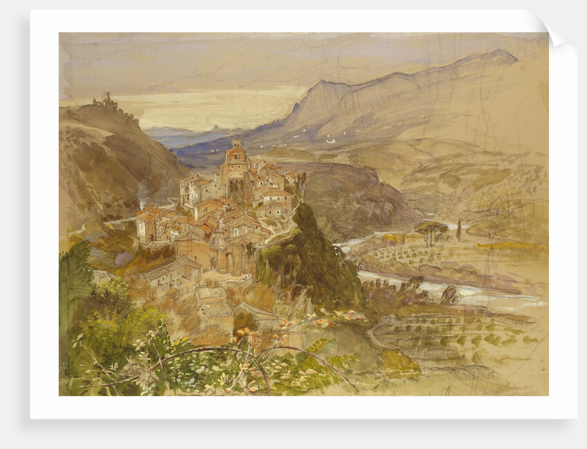 Papigno on the River Nar in Umbria by Samuel Palmer