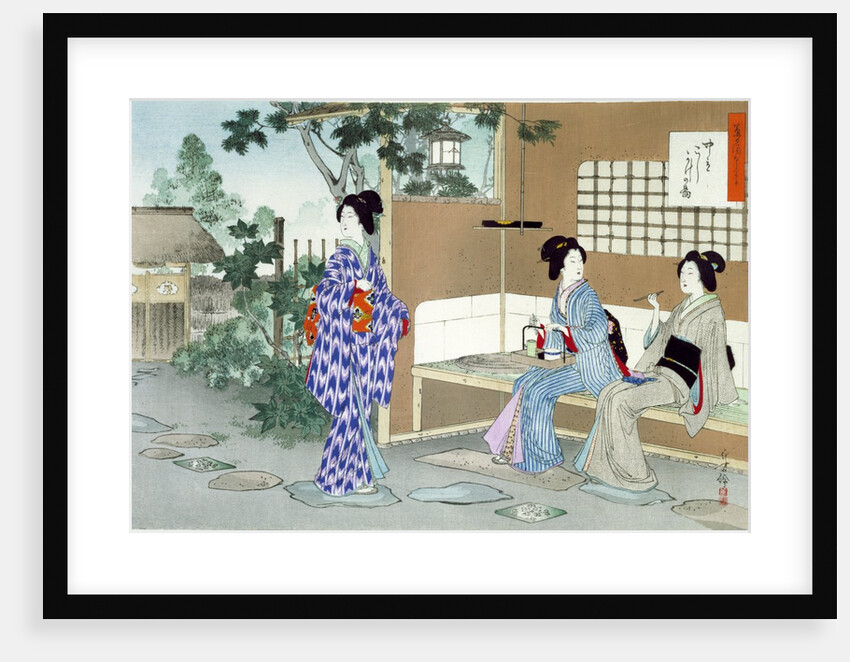 Waiting Until the Beginning of the Ceremony by Mizuno Toshikata