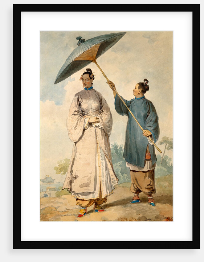 Chinese Lady With Attendant by William Alexander