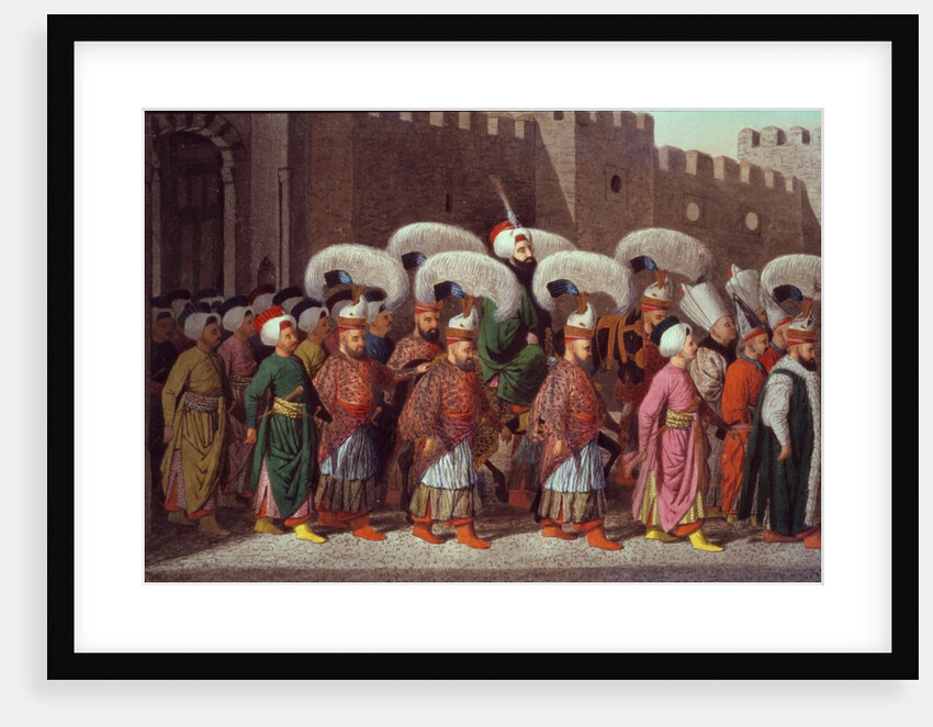 Sultan Mahmud II in Procession, Turkey. Greek School. 1809 by Anonymous Greek artist