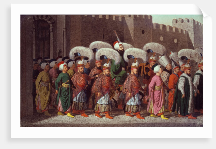 Sultan Mahmud II in Procession, Turkey. Greek School. 1809 by Anonymous Greek artist