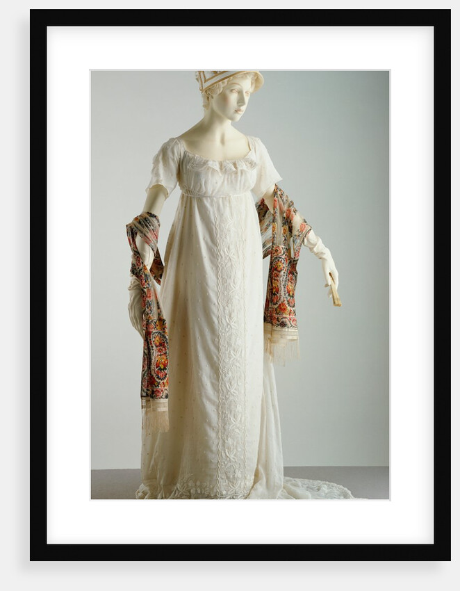 Evening Dress and shawl. France, early 19th century by Unknown