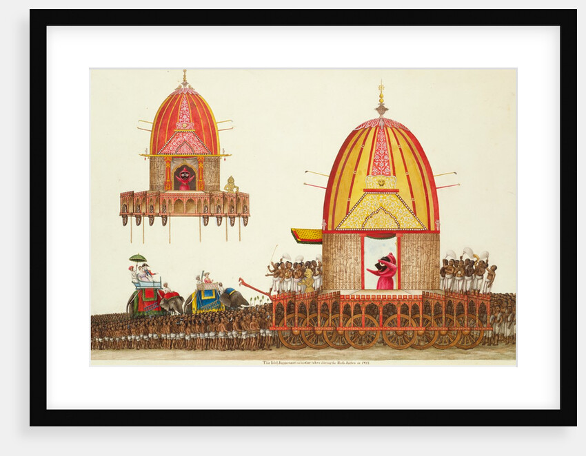 The Idol Juggernaut on his car. Delhi, India, 1822 by Unknown