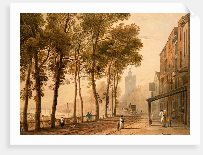 Cheyne Walk, Chelsea by John Varley