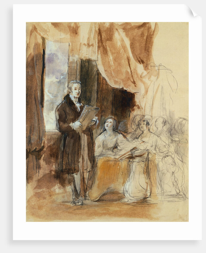 Sir Robert Peel reading to Queen Victoria by David Wilkie