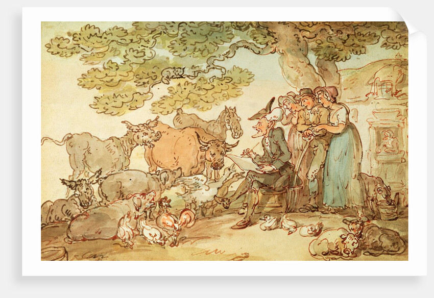Dr Syntax sketching after nature by Thomas Rowlandson