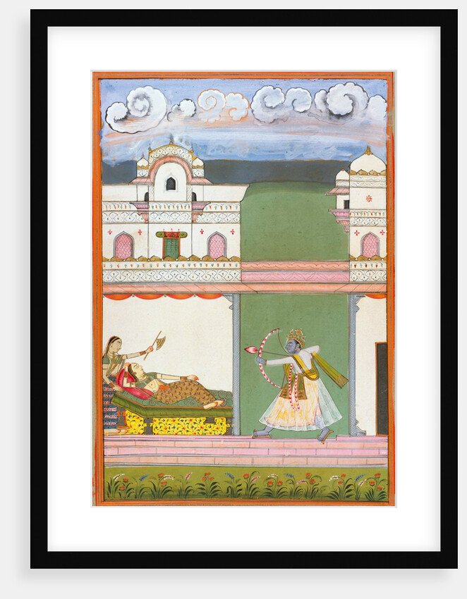 Illustration to The Indian Musical Mode, Vibhasa Ragini. India, mid-18th century by Unknown
