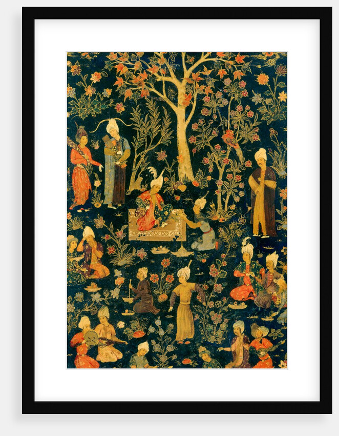 A princely picnic scene. Persian, 16th century by Anonymous