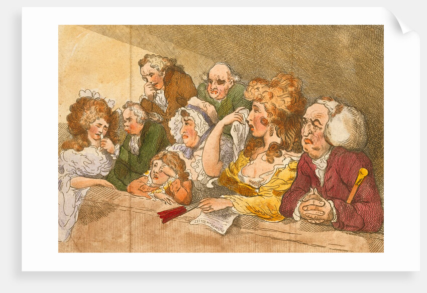 Tragedy Spectators by Thomas Rowlandson