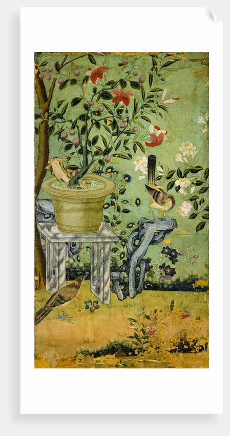 Wallpaper from a Brewery House in Watford. China, mid-18th century by Unknown
