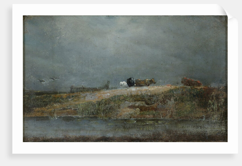 Hampstead Heath with cows by William Mulready