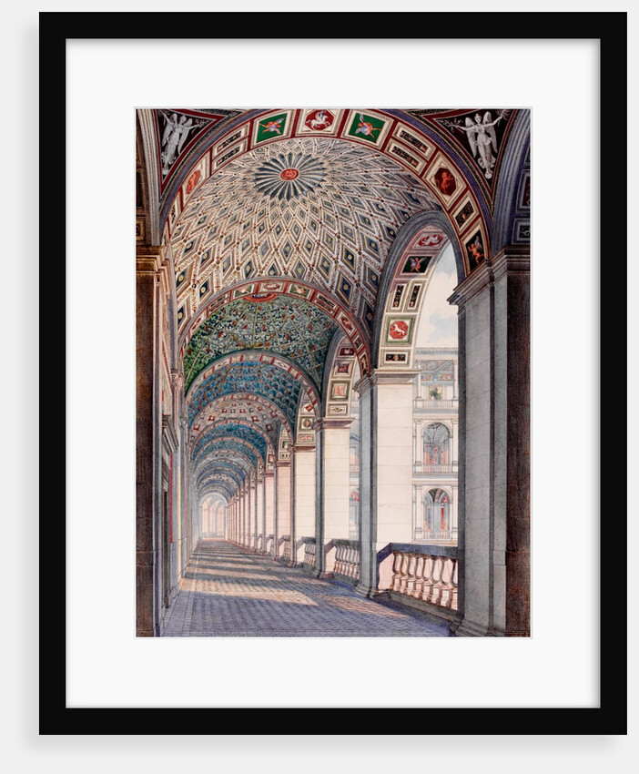 A view of the Loggie in the Vatican by I.G.G
