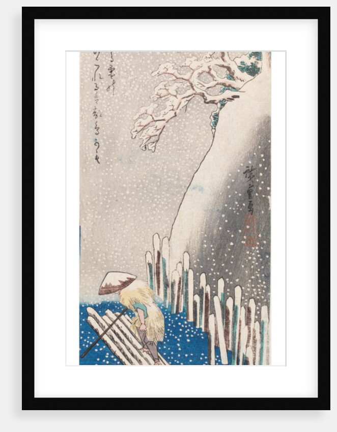 Snow on the Sumida River in Winter by Hiroshige