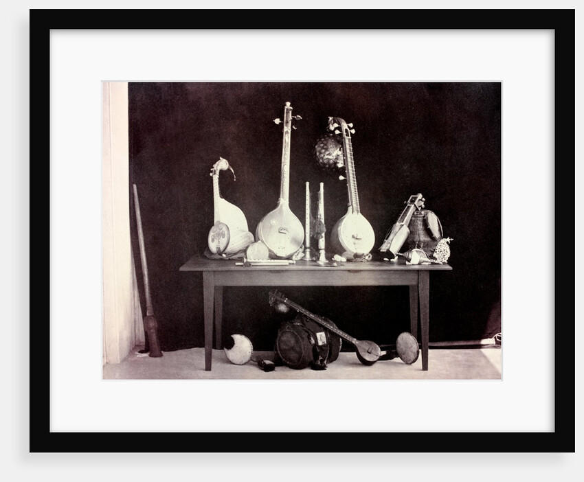 Musical instruments by Captain Linnaeus Tripe