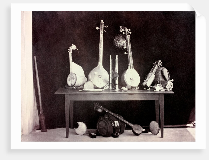 Musical instruments by Captain Linnaeus Tripe