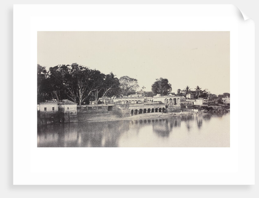 Ghats near the south end of the Bridge by Captain Linnaeus Tripe