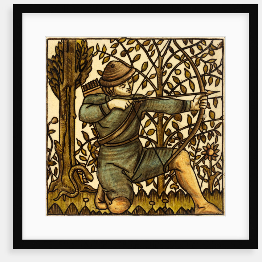 The Countryman and the Snake tile by Unknown