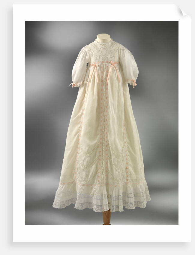 Christening gown & petticoat called the Bin Dress by Unknown