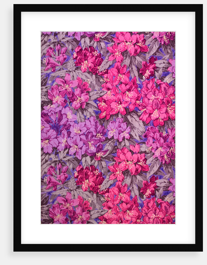 Wallpaper with a rhododendron pattern by Albert Griffiths