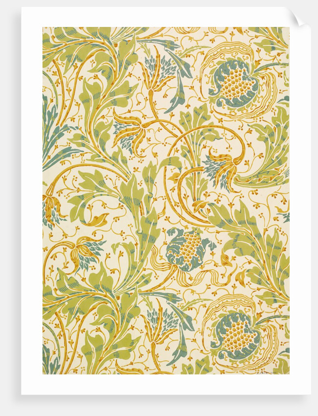 Teazle wallpaper by Walter Crane