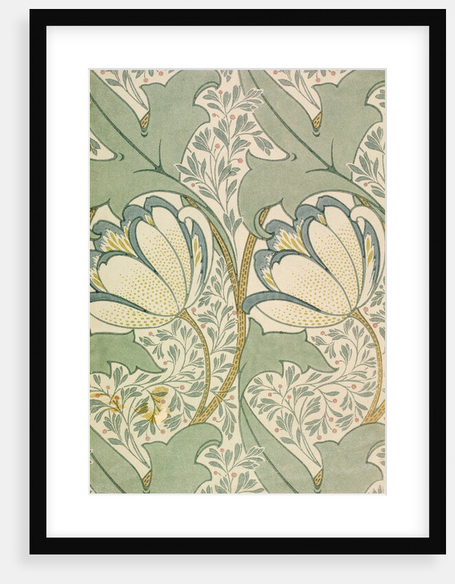 Portion of The Aylmer wallpaper by Charles Francis Annesley Voysey