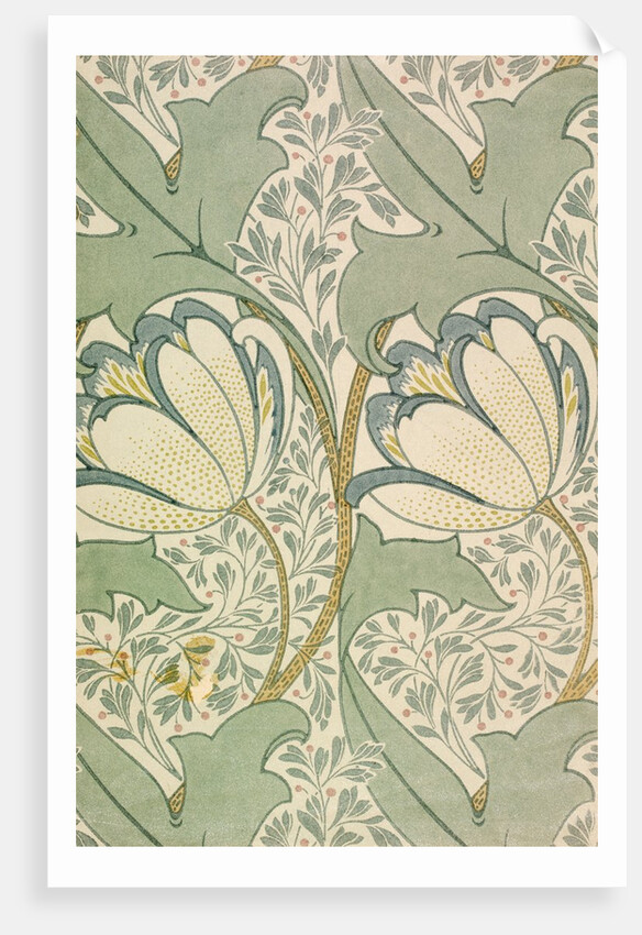 Portion of The Aylmer wallpaper by Charles Francis Annesley Voysey