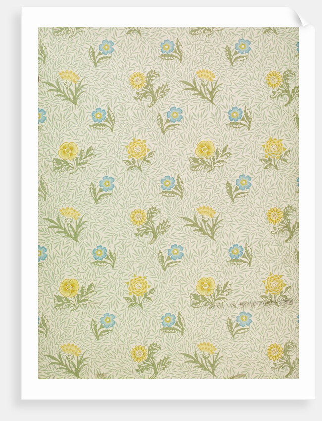 Powdered wallpaper by William Morris