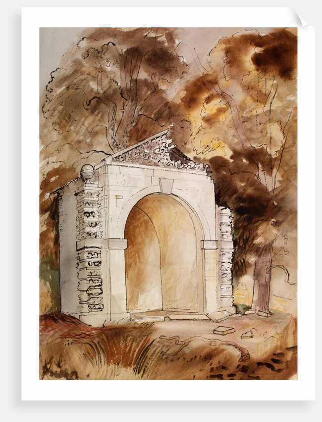 The Duck House in the Park of Buckland House near Faringdon by John Piper