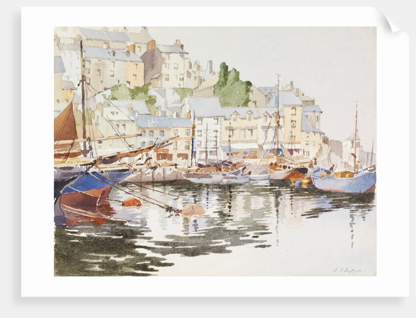 Brixham Harbour by Stanislaus Soutten Longley