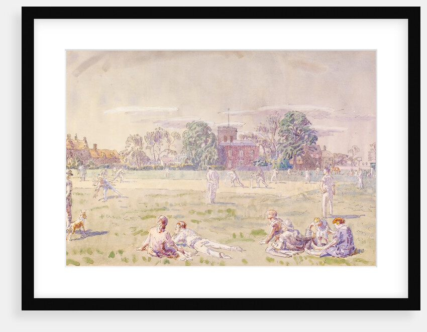 The Cricket Green, Great Bentley by Walter Bayes