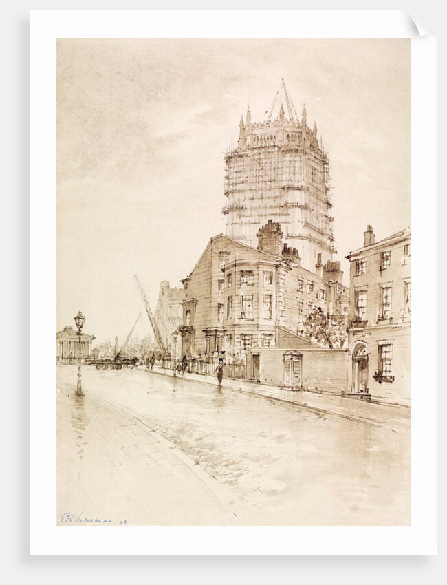 Liverpool Cathedral from Upper Duke Street by E. B. Musman