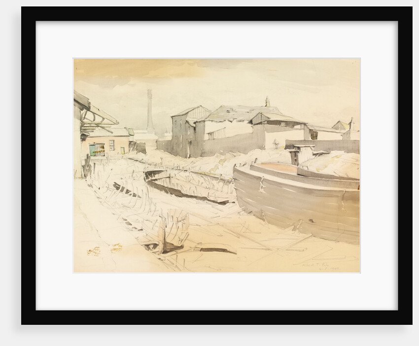 An old part of the Ship Canal, Quay Street, Manchester by Albert Pile