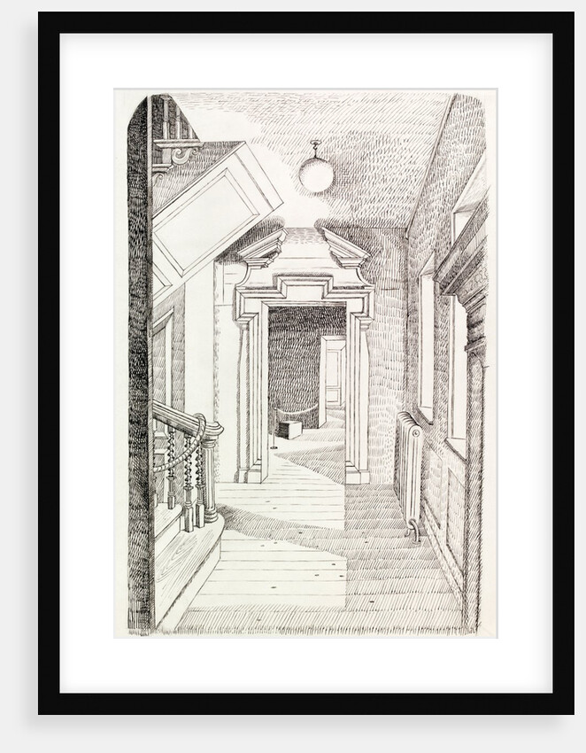A doorway and part of a staircase, Geffrye's Museum, Shoreditch by Phyllis Dimond