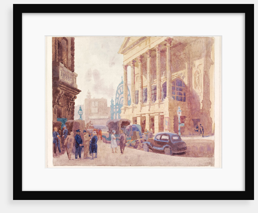 Covent Garden Opera House, The Colonnade by Walter Bayes