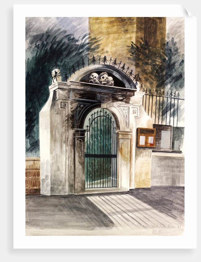 Gateway to St. Olave's Hart Street, E.C.2. by Barbara Jones