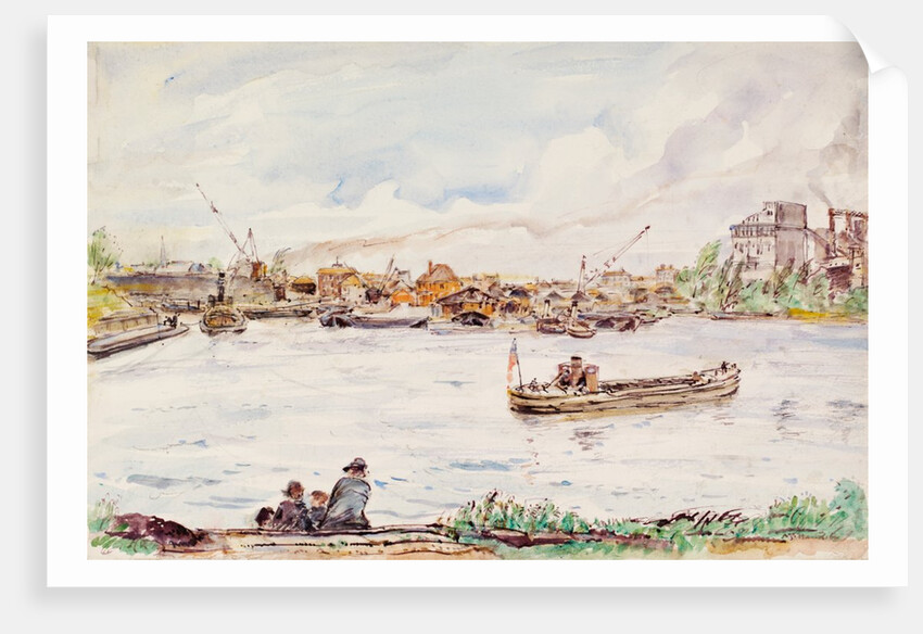 The Thames at Brentford by Archibald Standish Hartrick