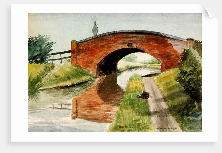 Bridge over Canal, near Litchfield by Barbara Jones