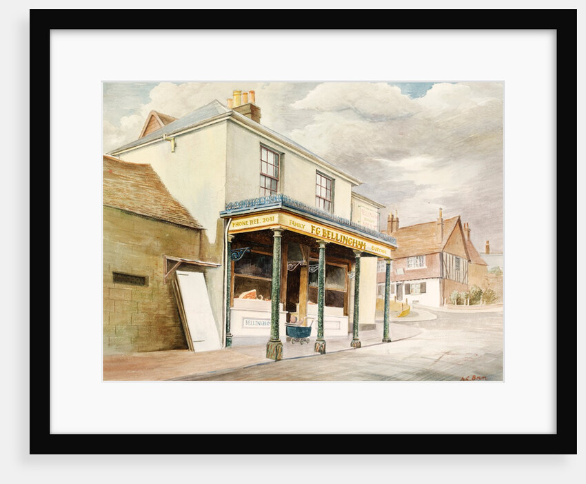 Butcher's Shop, corner of Slipshoe Lane, Reigate by A. C. Bown