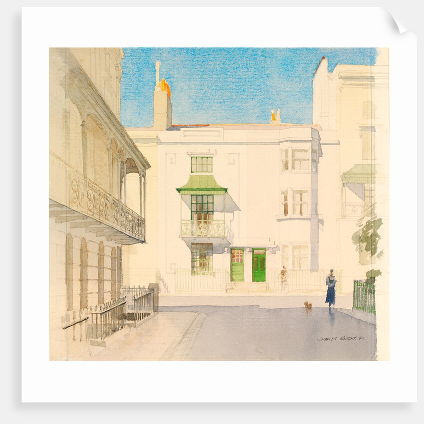 Regency Brighton, Houses in Russell Square by Charles Knight